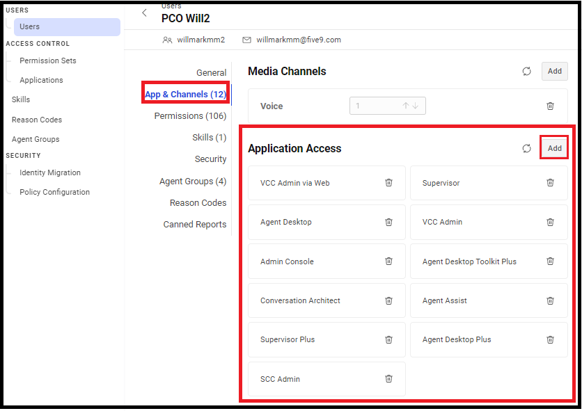 Admin Console | Users and Users Details