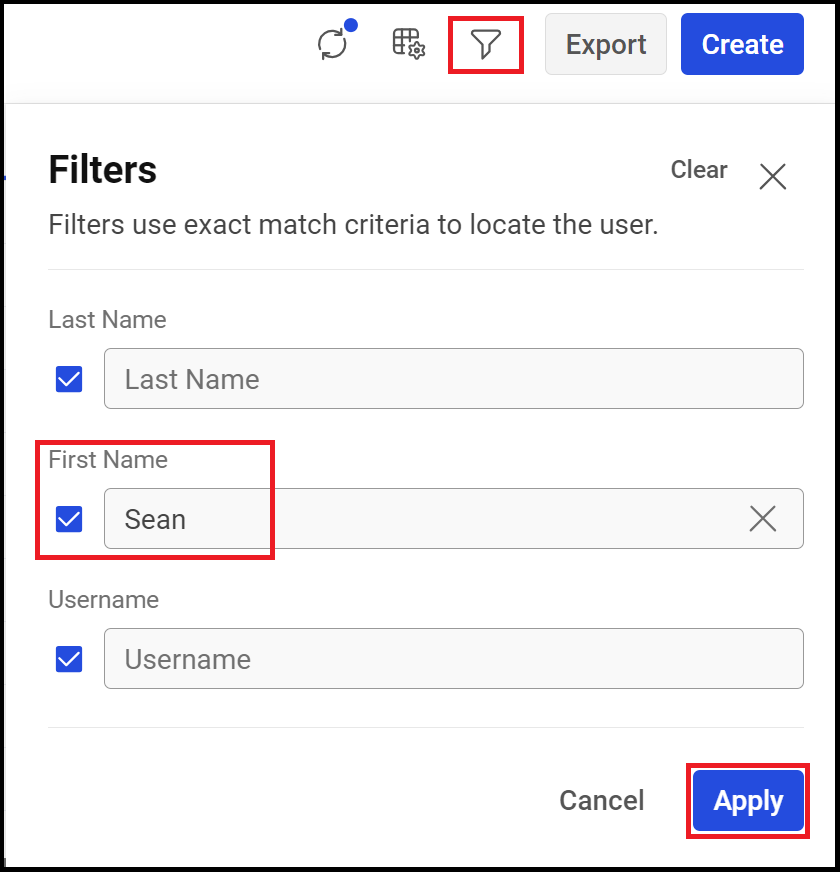 Admin Console | Users and Users Details
