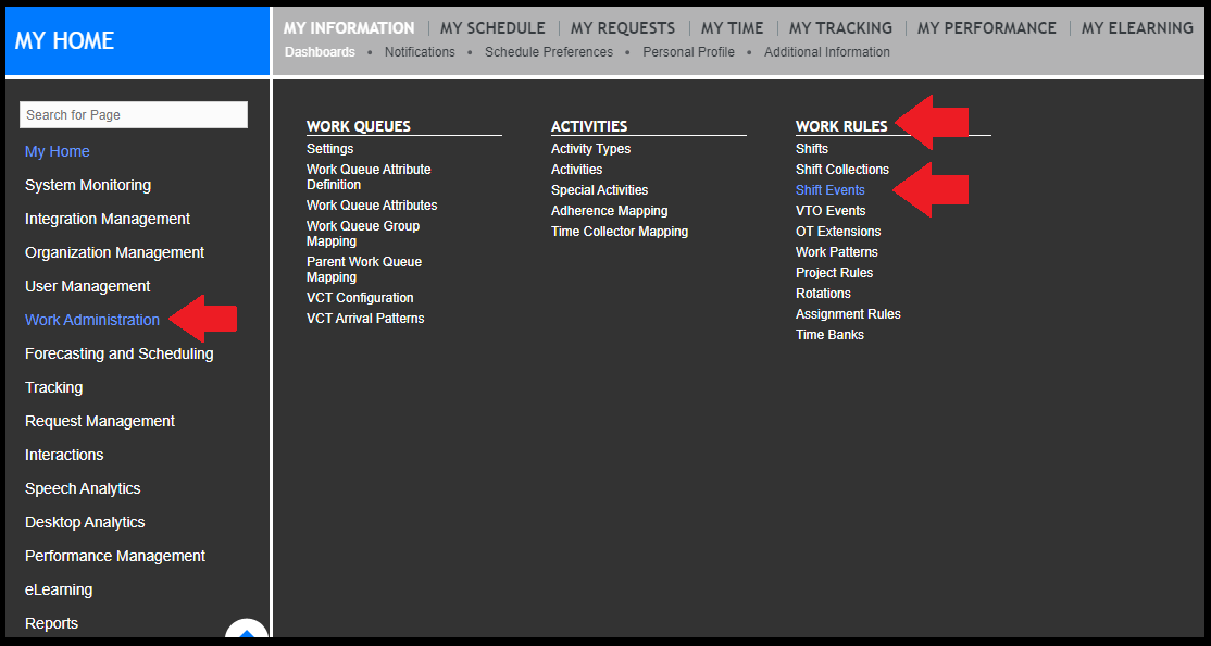Verint | How to Create Shift Events