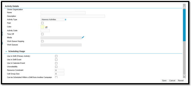 Verint | Creating Activities