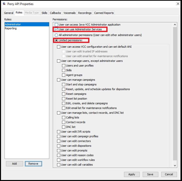 API | Role and Permission needed to allow an API user to only pull API ...