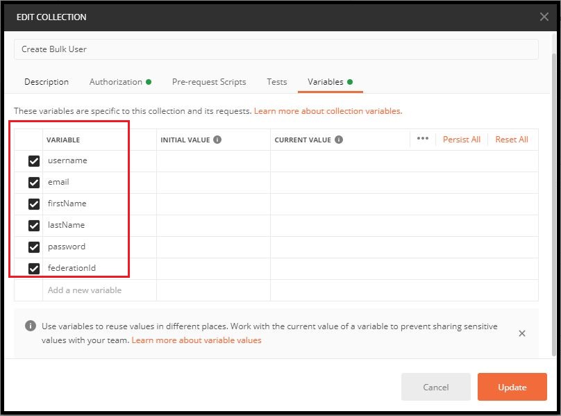 API | Creating Bulk Users Using Postman's Collection Runner