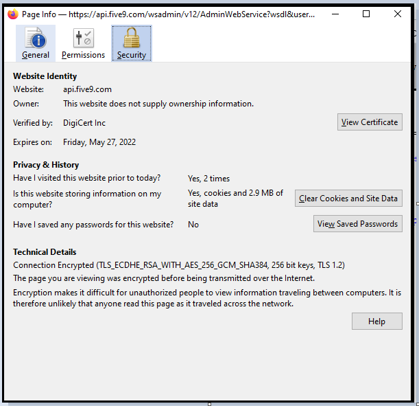 API | Export the SSL Certificate of a Website using Google Chrome