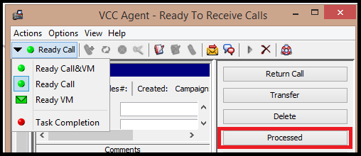 VCC | Forcibly Switched to Task Completion State