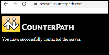 Network | Connecting to CounterPath Licensing Server