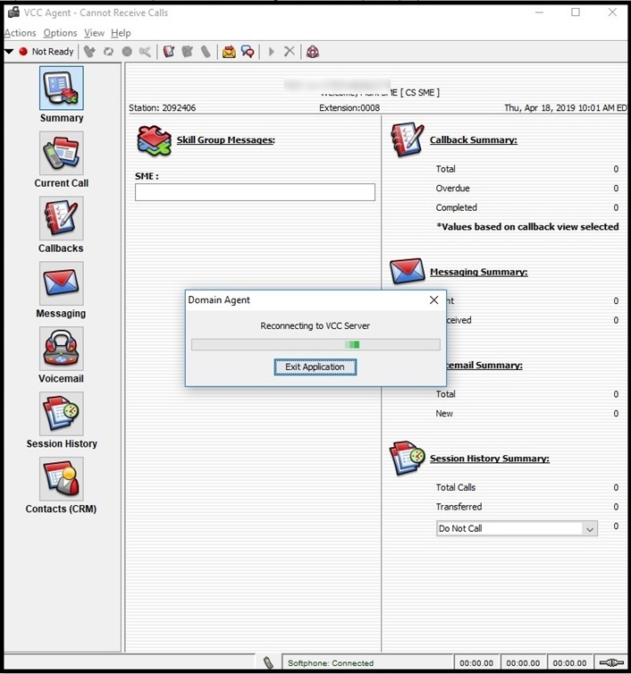 Network | Reconnecting to VCC server