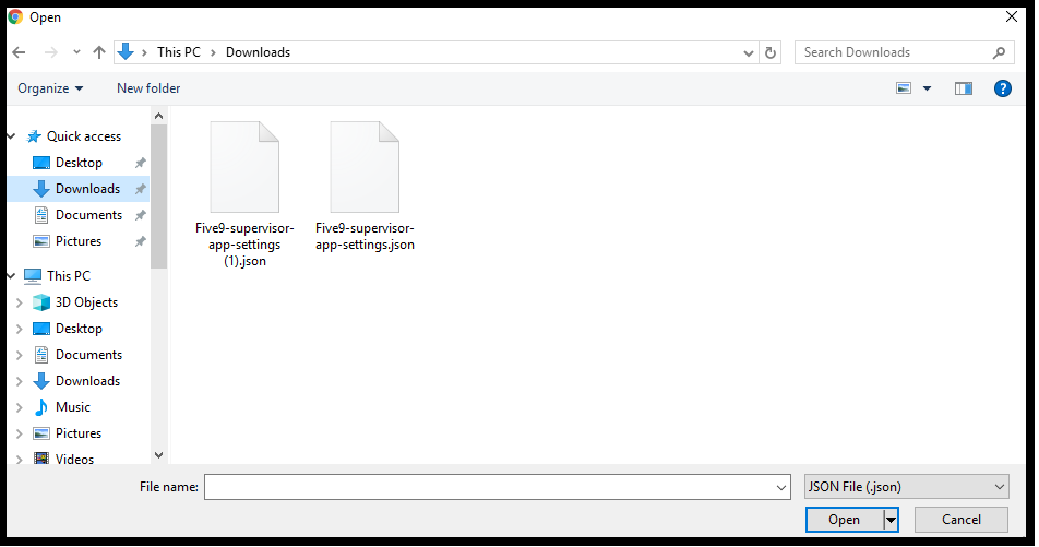 Supervisor Plus | Importing and Exporting the Settings