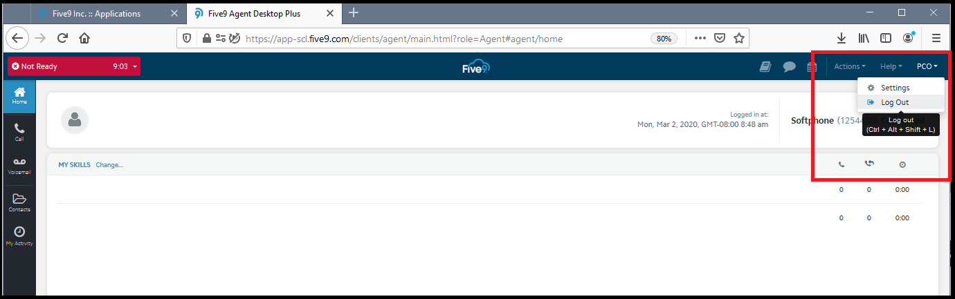 Agent Desktop Plus | How to Log in and out