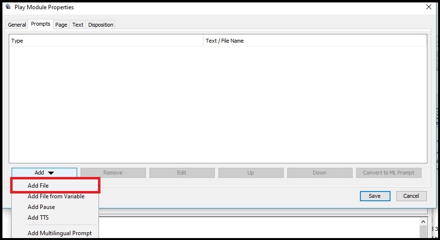 Administrator | Using Prompts