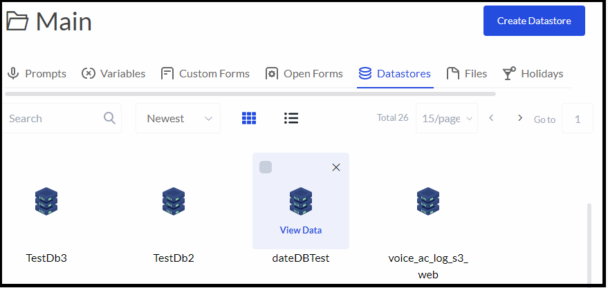 Studio 7 | View Data in Datastore