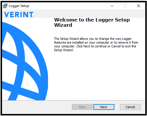 Verint | Installing the Logger Manager