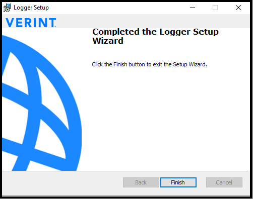 Verint | Installing the Logger Manager