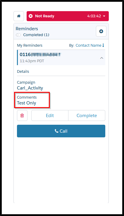 API | Update an existing callback via Agent REST API