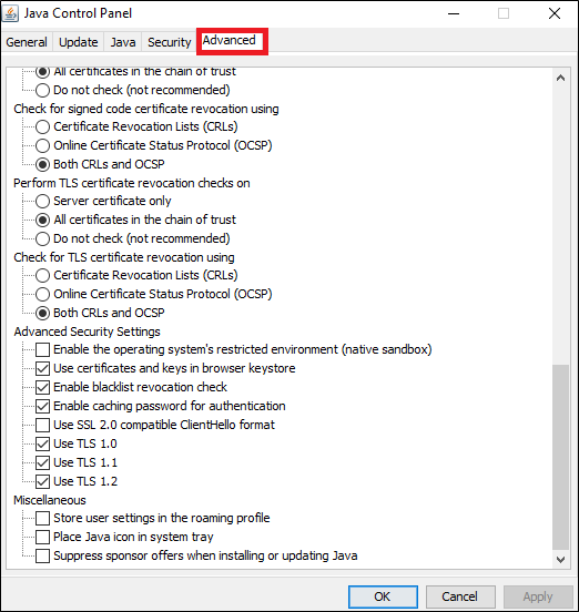 VCC | Error: Unable to Launch the Application "java.lang ...
