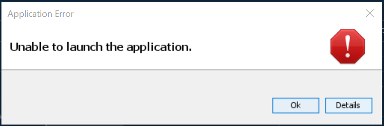 VCC | Error: Unable to Launch the Application "java.lang ...