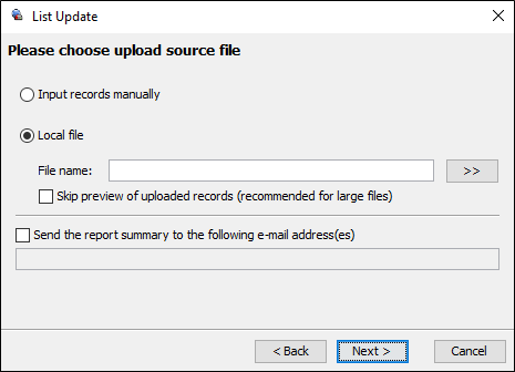 Administrator | Removing Records from a List