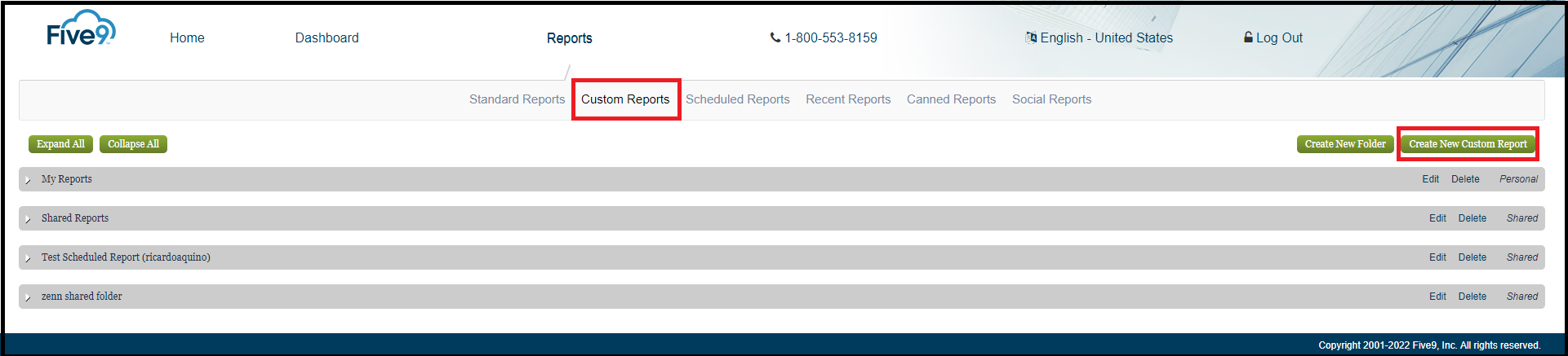 Reporting | Create, Access, and Delete a Custom Report