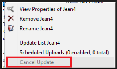 Administrator | How to Stop a List Update that is on 