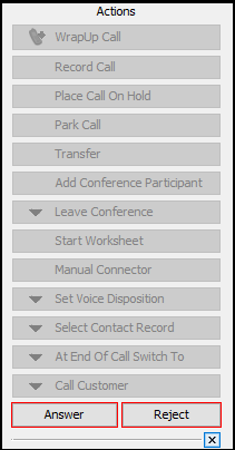 Agent | Rejecting Incoming Calls
