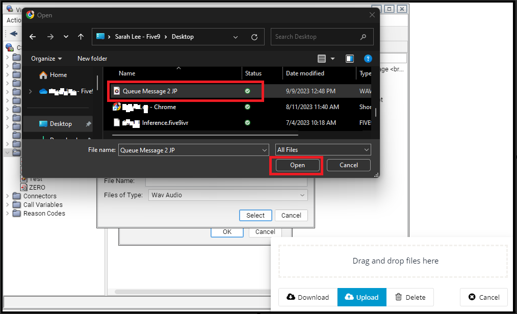 Admin Console | Download Prompts using VCC Administrator via Web