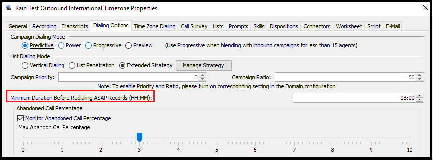 Administrator | ASAP Behavior on DND with Timer using Extended Strategy